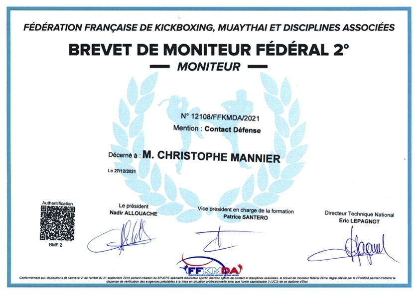 Diplôme BMF2 Mannier - copie